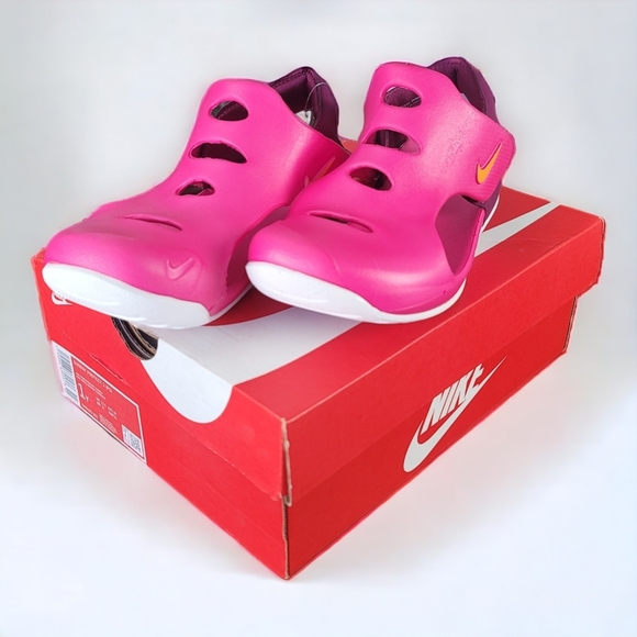 Nike Sunray Protect 3 Shoes for kids Size 1Y DH9462 602 Pink Light NWT - Picture 2 of 15